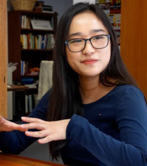 Ying Lin Zhao '26 at the Tompkins County Community Foundation
